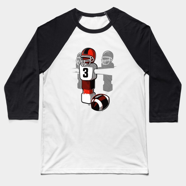 American table football Baseball T-Shirt by raxarts